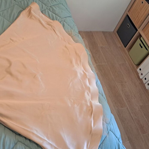 Crepe satin skirts new, gold and nude, size small