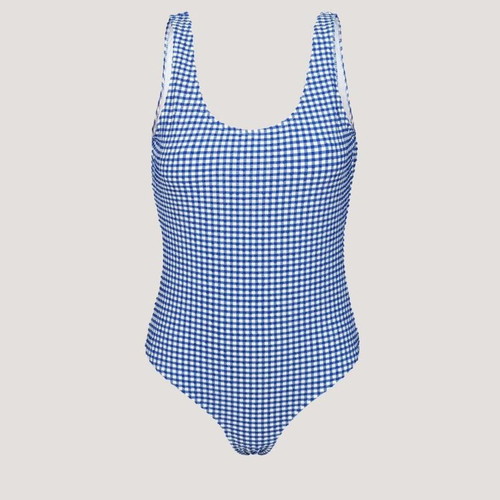 Samsoe Samsoe One-Piece Swimsuit New Blue Checkered