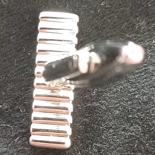 Cufflinks like new, modern, silver color