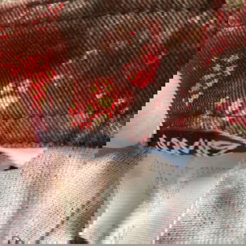 Τζην γυναικείο Lolitta εμπριμέ καμπάνα, καινούργιο, μέση 74 cm