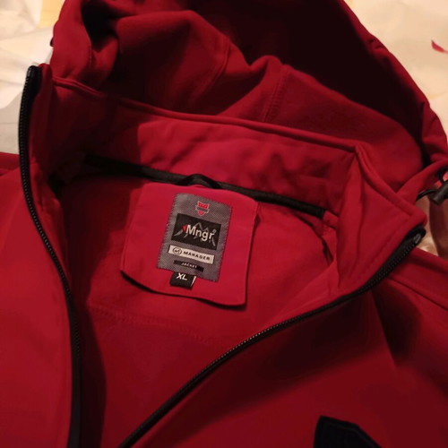 Manager red spring windbreaker jacket new, size XL