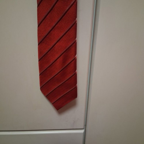 Zara Man tie used, red, silk