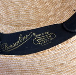 Borsalino Straw Boater Hat New, Handmade Italy Riviera Style