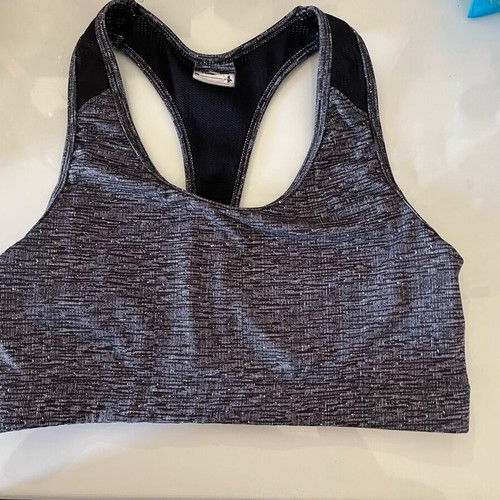 Sports bra gray like new, size M