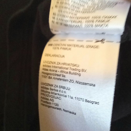 Reebok black T-shirt XL, 100% cotton