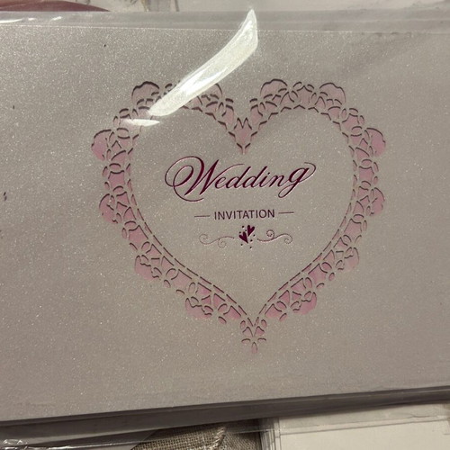 Wedding invitations new vintage with envelopes