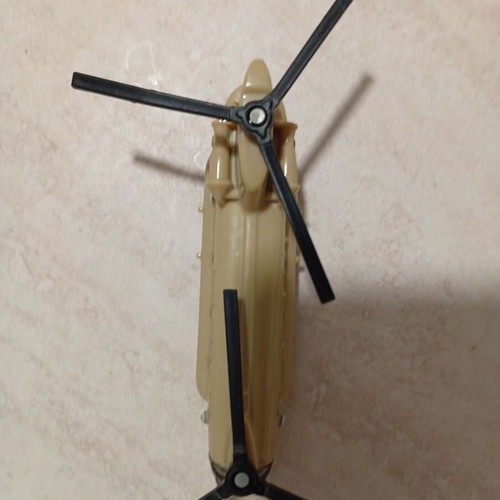 Toy helicopter used, small with two rotors