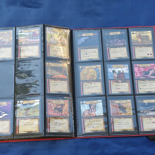 Heroes in Mythical Greece card collection used with binder