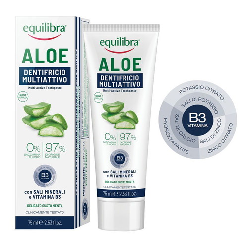 Equilibra Aloe Multi-Active Toothpaste Gel 75 ml new