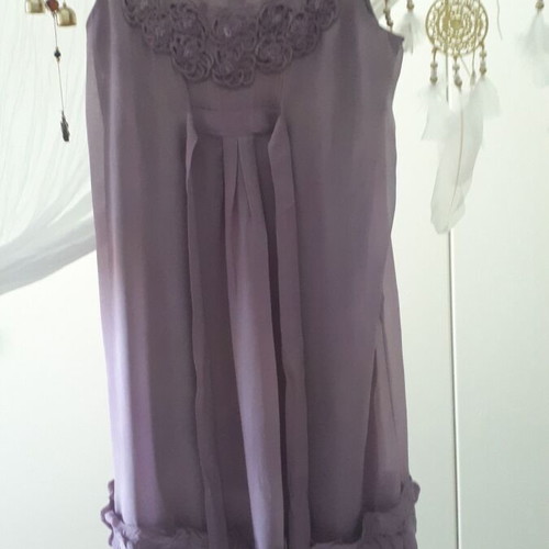 Katerina Dapi dress purple medium like new, handmade