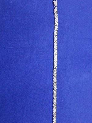 Ασημένιο βραχιόλι καδένα επιπλατινωμένο αφορετο 23 εκατοστά unisex