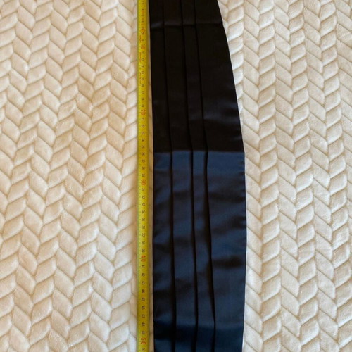 Satin black belt for men's formal suit new