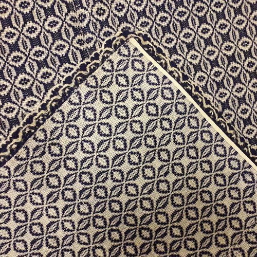 Woven loom blanket blue all-wool new
