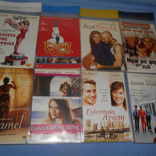 DVD pack of 8 used social and romantic movies