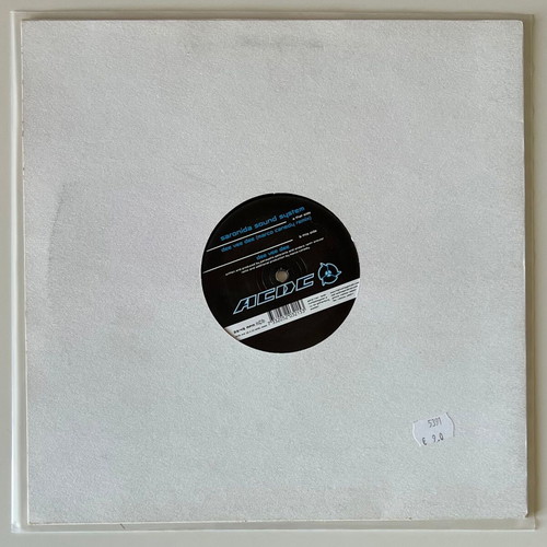 Saronida Sound System Dee Vee Dee 12" vinyl, like new, progressive house