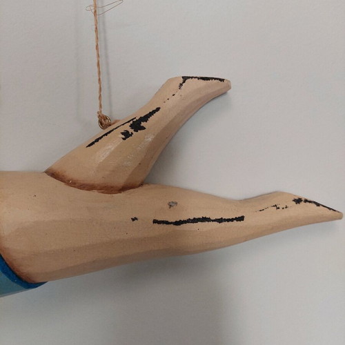 Wooden wall decoration swimmer like new