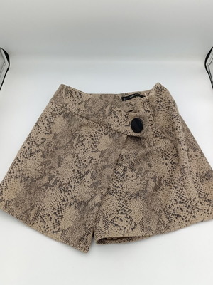 Φούστα Zara animal print καινούργια, μέγεθος XS/S, μπεζ και καφέ