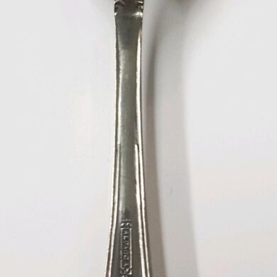 Alpacca spoon used, 18.3 cm