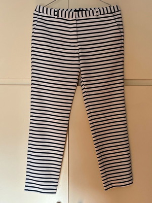 Zara trousers size 38 like new, white and blue