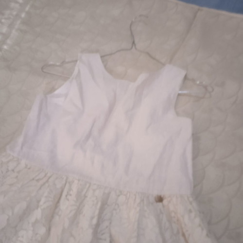 M&B Kid's Fashion Lace Dress like new, iridescent, size 14, white