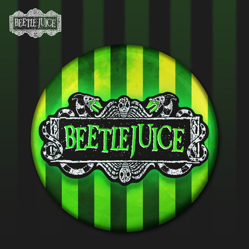 Beetlejuice pin set new, 6 pieces, 3 cm