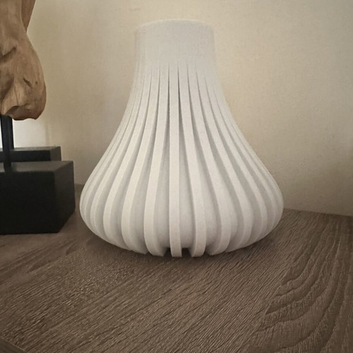 Modern 3D Printed Decorative Vase white, new, minimal design