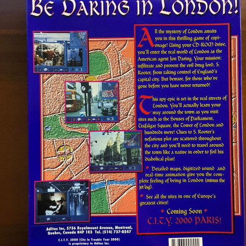 PC C.I.T.Y. 2000 Big Box new, English release
