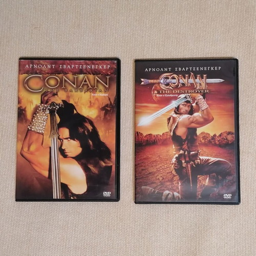 Conan the Barbarian and Conan the Destroyer DVD like new with subtitles