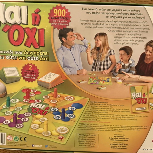 Board game Nai I Ohi family edition like new