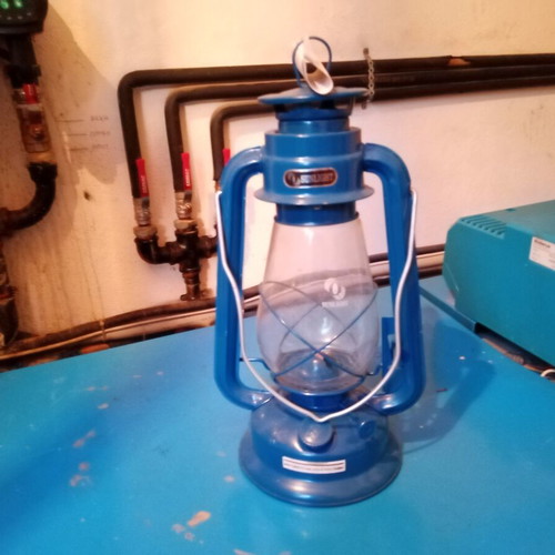 Storm Lantern "Θυελλης" Metal Blue Large