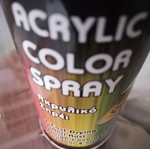 Acrylic spray used