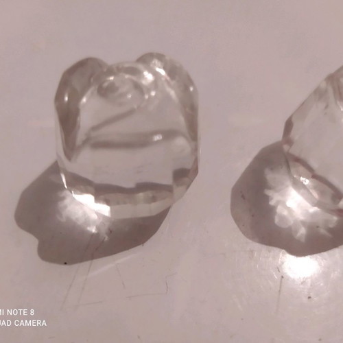 Crystal rose-shaped decor