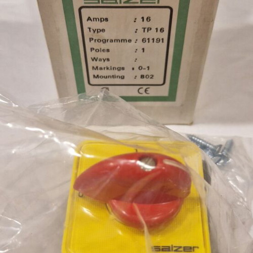 Salzer TP16 Rotary Panel Switch 16A 2 Positions New 2pcs