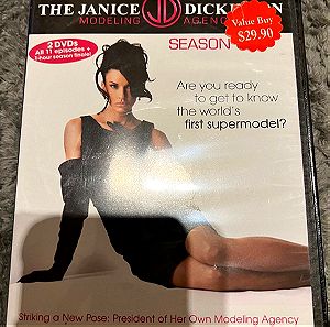 the Janice Dickinson model agency season 1 double dvd . NO GREEK SUBTITLES . NTSC SYSTEM ONLY ( multi region dvd player needed) . English only