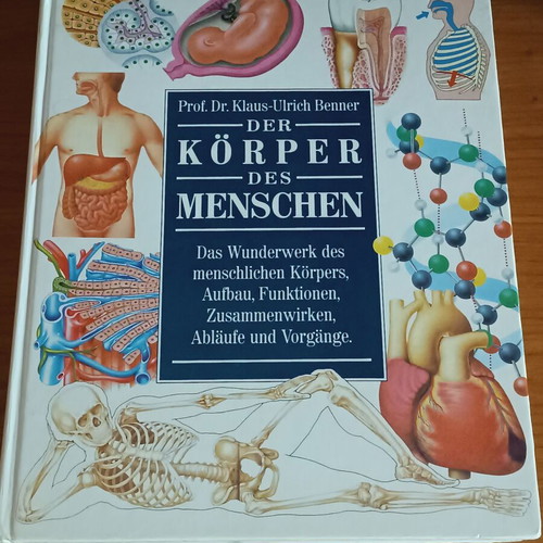 Der Körper des Menschen book like new, German anatomy guide