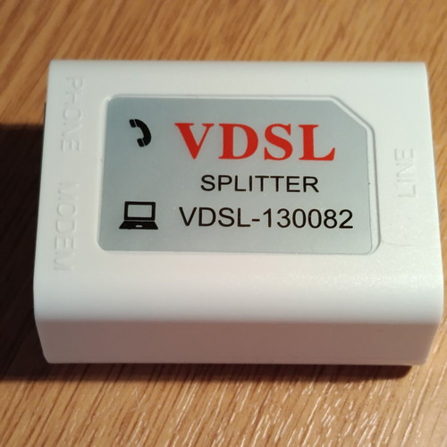 VDSL splitter 130082 like new for modem and phone line