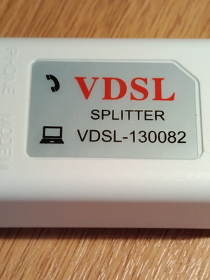 VDSL splitter 130082 like new for modem and phone line
