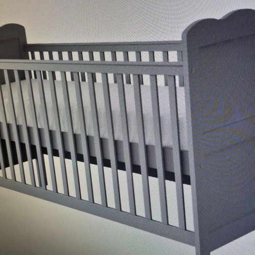 Baby cot convertible to bed like new