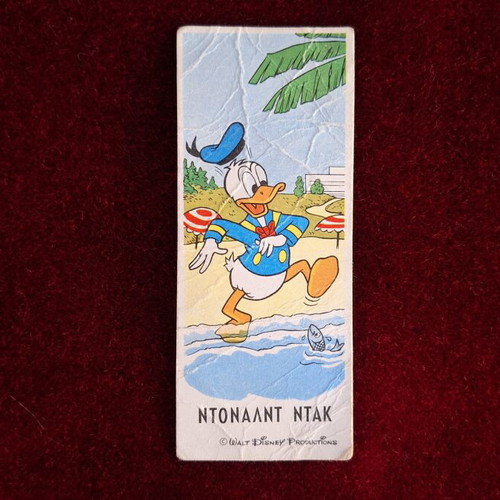 Disney Melo Sticker used, large size with Donald Duck