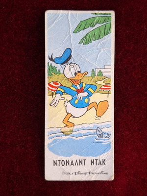 Disney Melo Sticker used, large size with Donald Duck