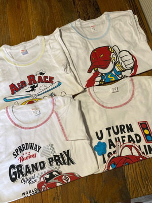 Boys' T-shirts new, pack of 4, cotton, assorted designs