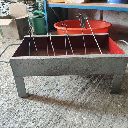 Charcoal grill heavy-duty used with set of grills and tools