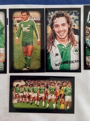 Panathinaikos fridge magnets set of 5 with old players, new