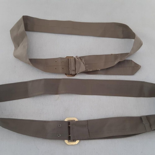 Greek Army summer uniform belts used, set of 2