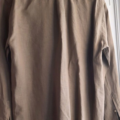 Oxford Company men's long-sleeve linen shirt size L like new