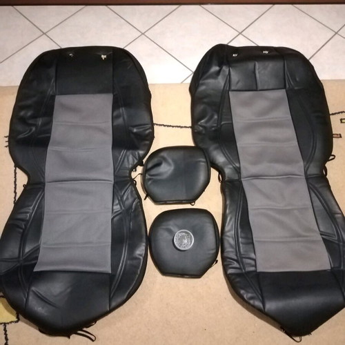 Industrial leather seat covers for compact car like new