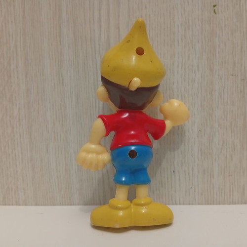 Pinocchio figure with nose mechanism, used