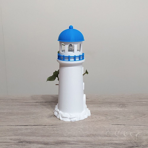 Large Cycladic Lighthouse 3D Printed Decorative Planter New