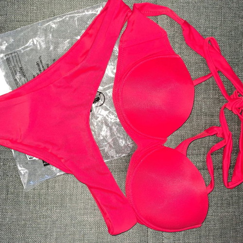 Push Up bikini new, size S, red