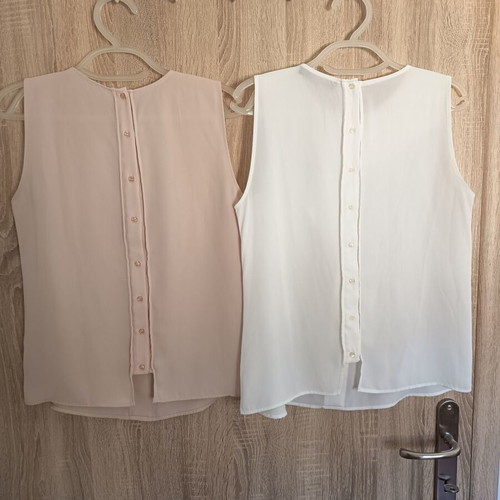 Zara 2 blouses size S like new, white and pink